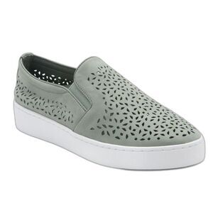 Vionic Splendid Midi Mint Green Perforated Nubuck Slip-On Comfort Shoe Size 10